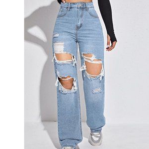 & Denim Boyfriend Low Waist Jeans